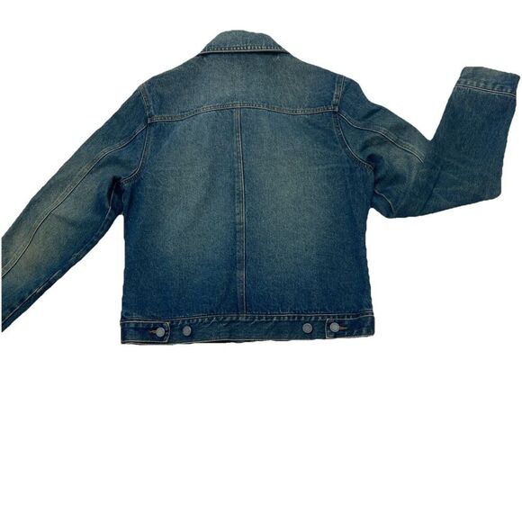 NY Jeans Denim Medium Wash Cotton Button Down Jean Jacket Woman's Medium Y2K - Picture 2 of 11